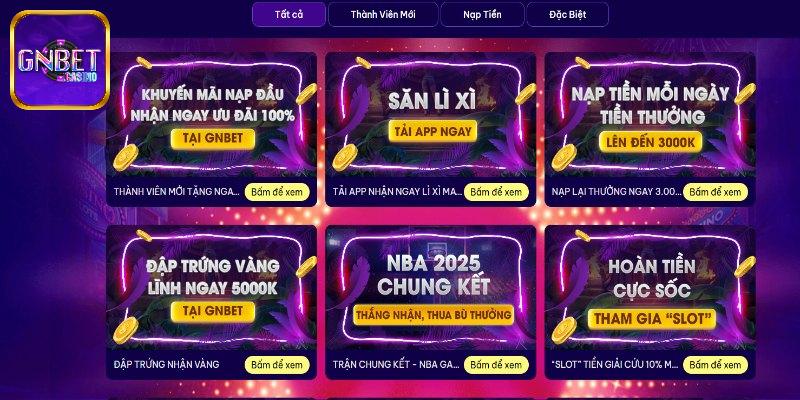 Khuyến mãi GNBET hấp dẫn