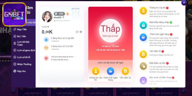 Lợi ích tuyệt đối từ phương thức thanh toán GNBET